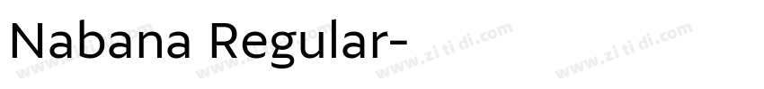 Nabana Regular字体转换